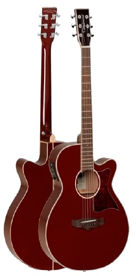 GUITARRA TANGLEWOOD TW4RD MINI JUMBO ROJA