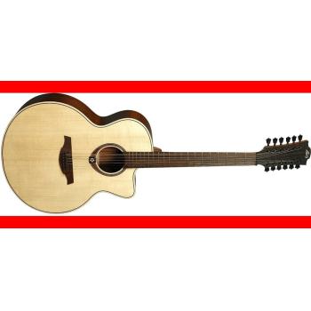GUITARRA ACÚSTICA LÂG JUMBO CUTAWAY TRAMONTANE 177 A/E  – NATURAL (12 CUERDAS) SERIES-TRAMONTANE 170